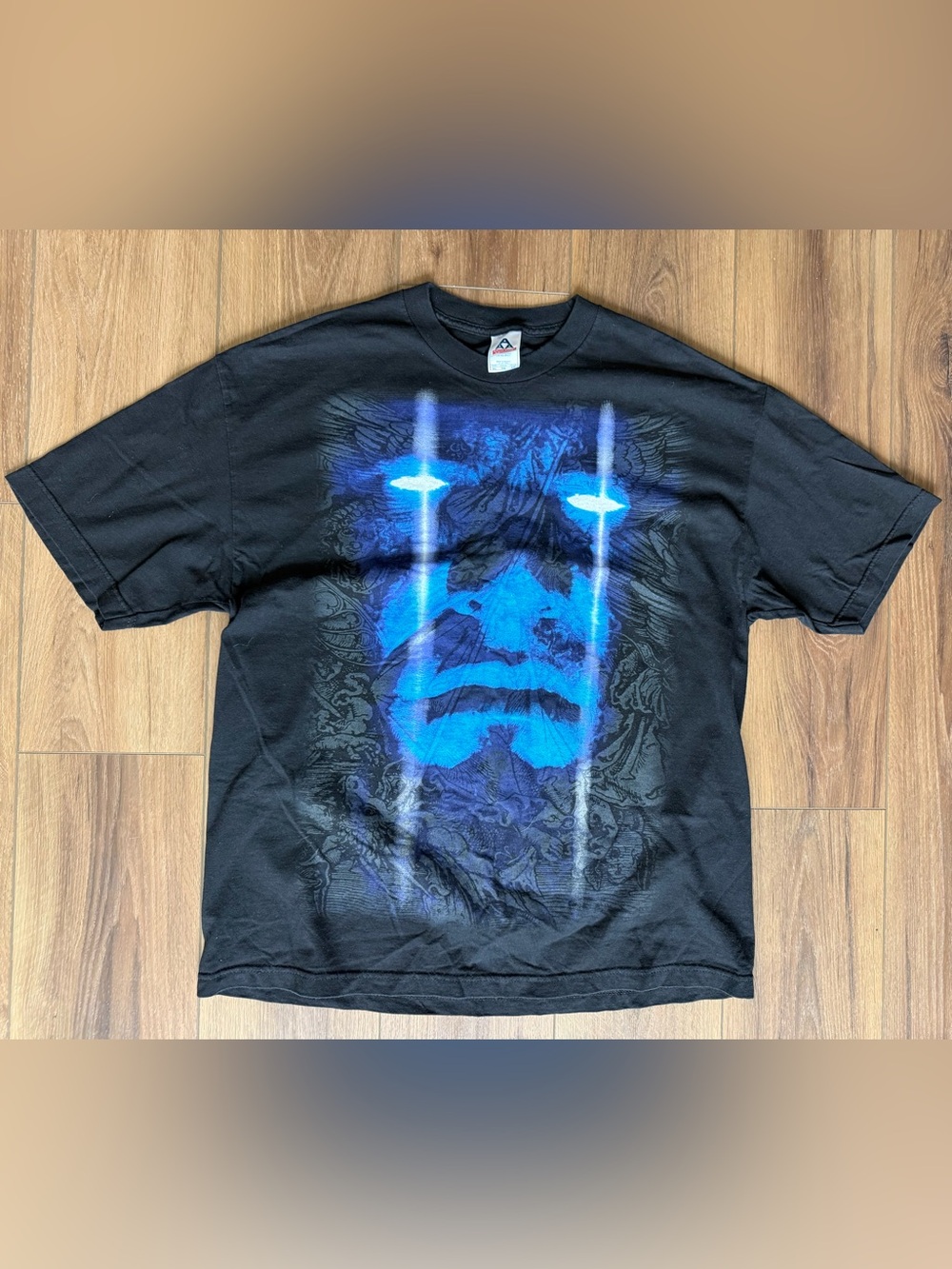 Vintage WWE Undertaker  The Eternal Phenom Skulls 2000s T Shirt Black Size XL